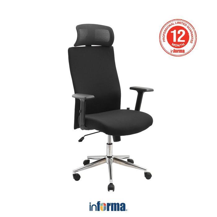 Promo INFORMA LUKE KURSI KANTOR SANDARAN TINGGI - HITAM