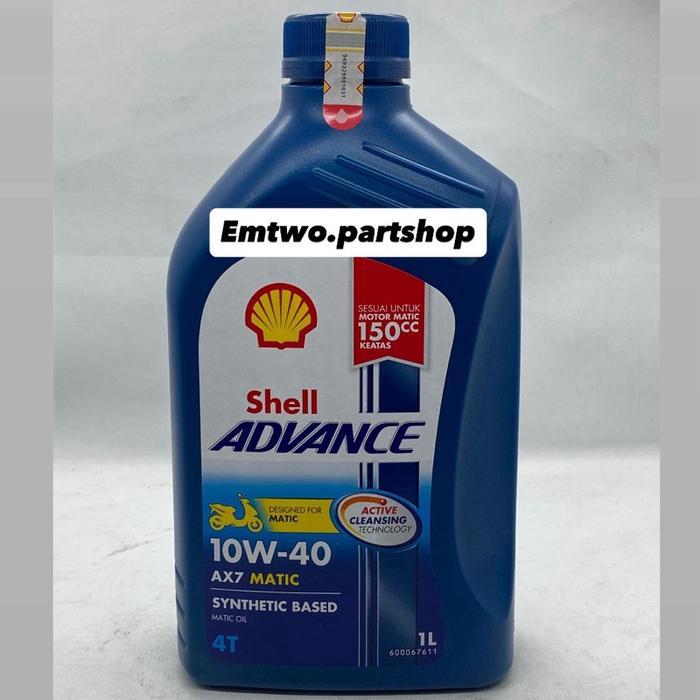 Oli Mesin Shell Advance AX7 Matic 1 liter