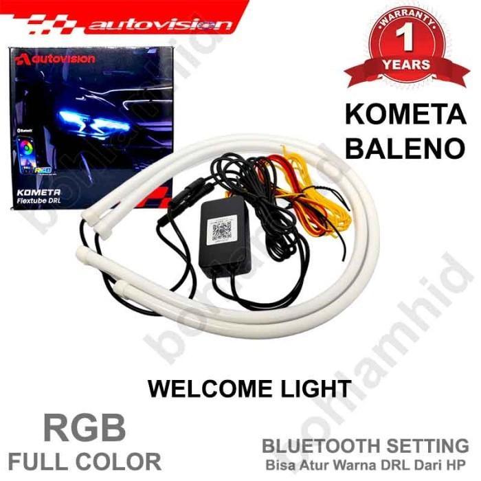 Drl Led Autovision Kometa Bianca + Drl Mobil Sein Alis Putih Kuning