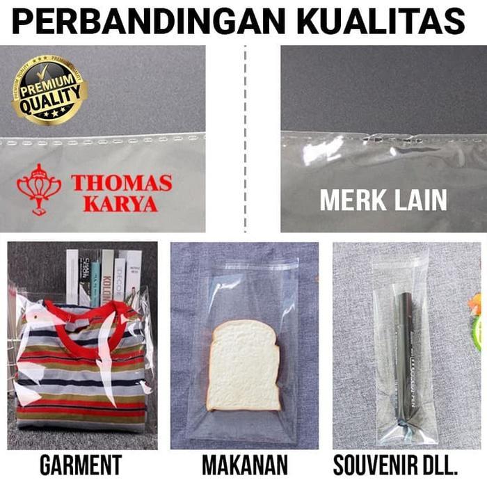 4lcj- Plastik Opp Lem Tebal 16X21.5 Cm Kemasan Baju Anak Undangan
