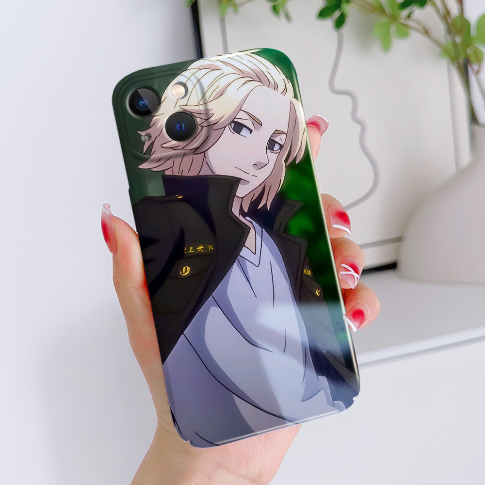 Hard case Akrilik Feilin Kompatibel Untuk iPhone 15 Plus Pro Max aesthetics ponsel casing  Tokyo Rev