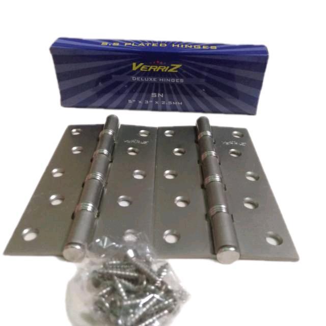 New Engsel pintu tebal 5" engsel pintu kayu tebal sepasang engsel pintu kayu