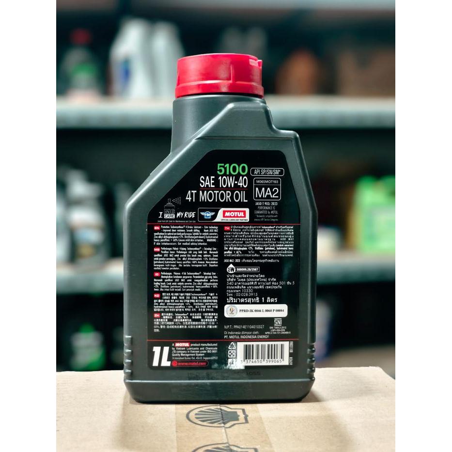 5h7n- Oli Mesin Motul Exter 5100 Sae 10W40 Ninja 250 R25 R15 Vixion Mx Fu