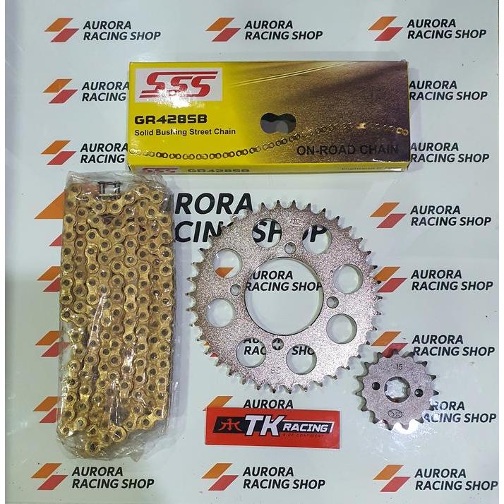Gear Set Tk Rx King & Rantai Sss Sb Gold