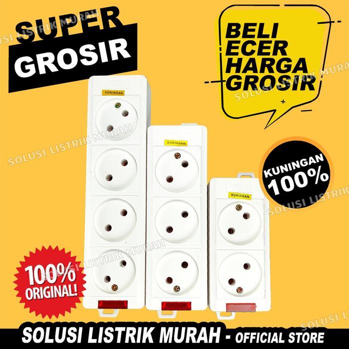 COLOKAN LISTRIK STOP KONTAK GEPENG LUBANG 2 LUBANG 3 LUBANG 4 + LAMPU