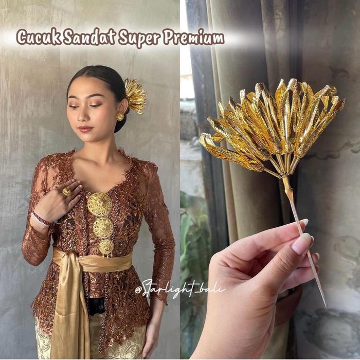STARLIGHT BALI - Cucuk Sandat Premium/ Bunga Sandat / Cucuk Bunga Gold/Silver /Aksesoris Bali /