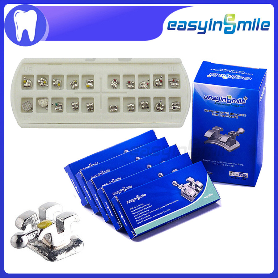 Easyinsmile Dental Material for Metal Orhto Bracket Mini Braces Roth / MBT 345 022Newest Type High