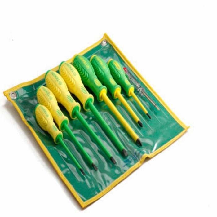 Terbaik Obeng Listrik Set 7 Pcs Tekiro Terlaris