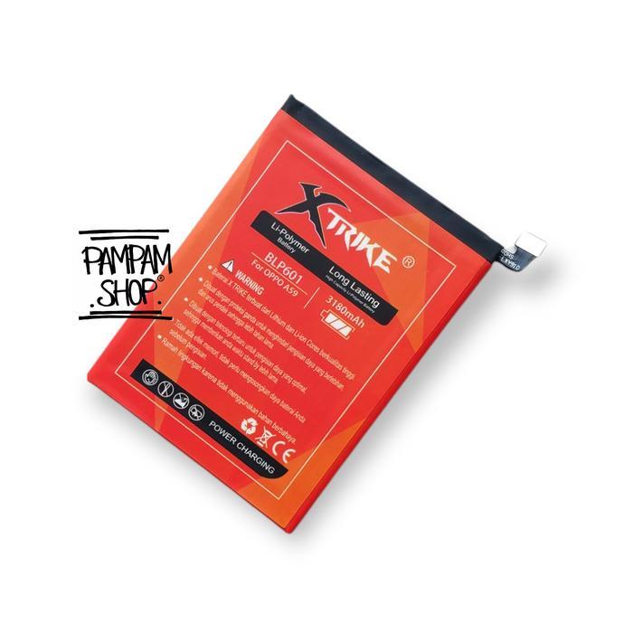 1e77- Xtrike Baterai Double Power Blp601 Compatible For Opp F1S A59 Blp601 Blp 601 Batre