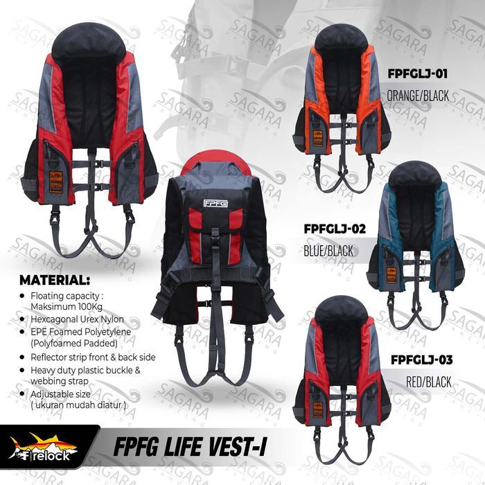 k9a8- Rompi Pelampung Life Jacket Life Vest Firelock