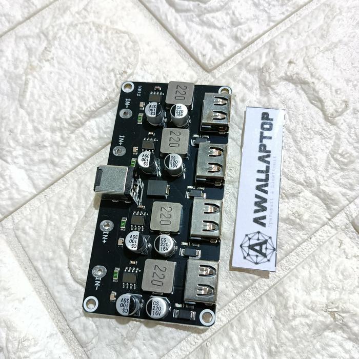 MODUL CHARGE 2 3 4 USB HITAM MODUL CHARGER QC 3.0 QUICK CHARGER USB