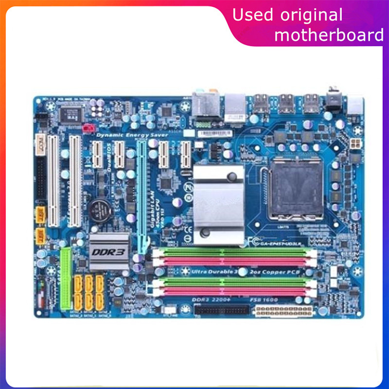Used LGA 775 For Intel P45 GA-EP45T-UD3LR EP45T-UD3LR Computer USB2.0 SATA2 Motherboard DDR3 16G Des