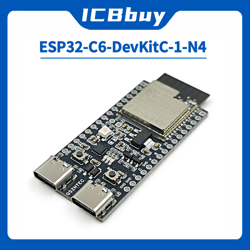 Esp32-C6-Devkitc-1 Esp32-C6 Core Board Wifi6 Ble Zigbee Ultra-Low Power Consumption Compatible Esp32