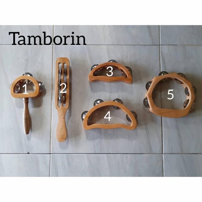 Promo Alat Musik Tradisional/Alat musik kayu/Mainan Tradisional Tamborin