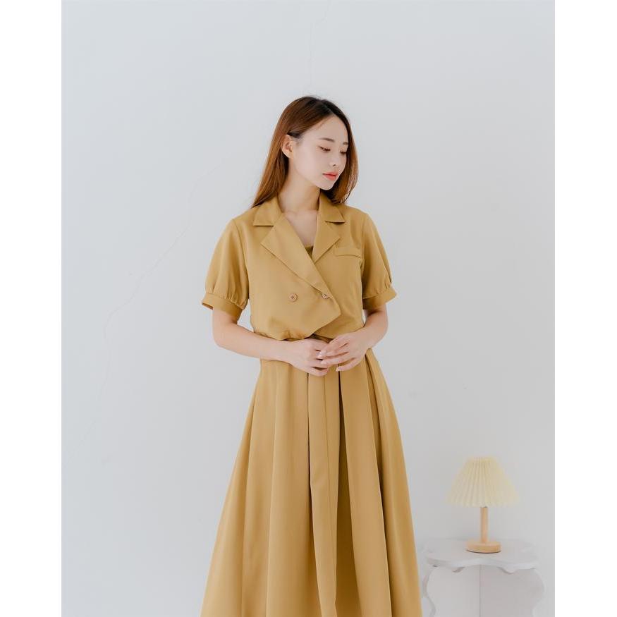 Dofy Sooya Set Blazer Maxi Dress 40 / stelan Blazer dan dress wanita