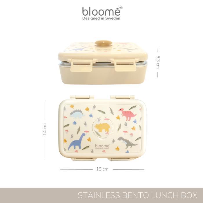 BLOOME STAINLESS BENTO LUNCH BOX- KOTAK BEKAL MAKAN PREMIUM SEKAT 3 - ANTI TUMPAH / ANTI CAMPUR