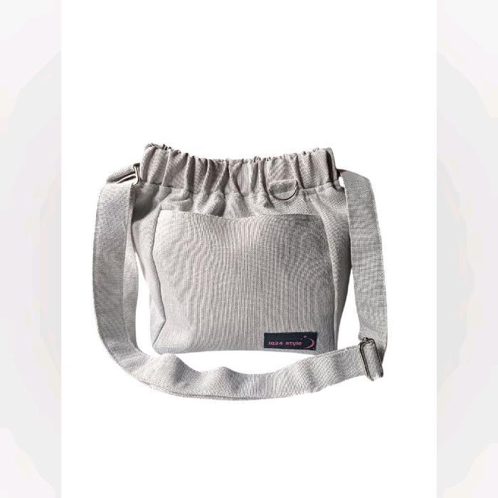 veluna- Tas Selempang Tas Bahu Dumpling Xl_ Sling Bag Wanita Cewek Kanvas Berkualitas Tinggi -