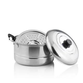 Laris,Amanah- Forever - Panci Set Kingko 555 Peralatan Masak Stainless Steel Isi 5 Set + Steamer