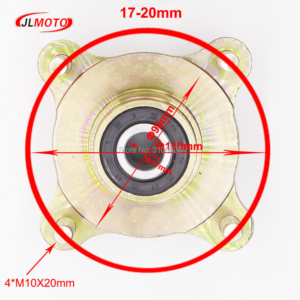 1Set Steering Strut Knuckle Spindles With Wheel Hub 130Mm Brake Disc Fit For Atv 200Cc 250Cc