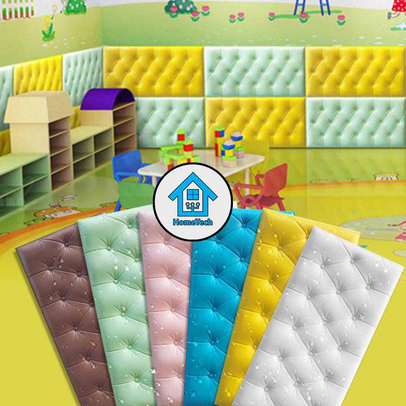 HT Wallpaper Foam Headboard Dinding Busa 3D Wall Foam Stiker Dinding Head Wall Sticker