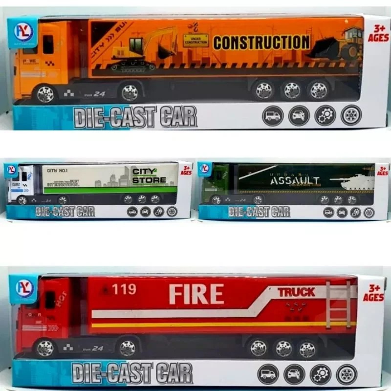 DIECAST truck container miniatur truck container box