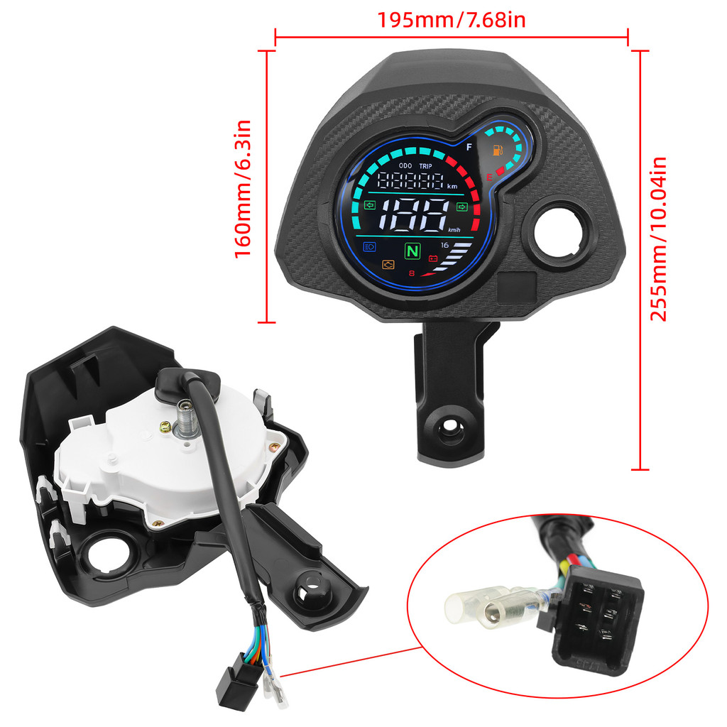 For Honda Navi 110 Panel Speed Meter Motorcycle Digital Rpm Tachometer Odometer Speedometer