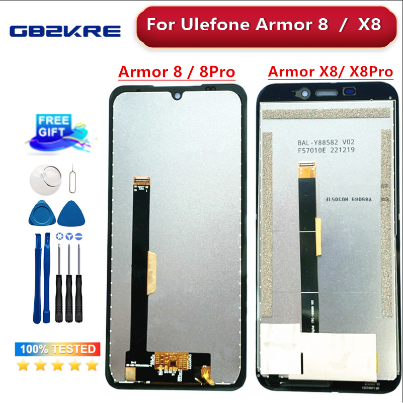 Original For Ulefone Armor X8 Armor8 Lcd Display + Touch Screen Digitizer Assembly Armor 8 Pro