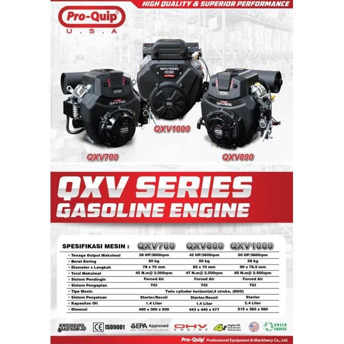 Engine Penggerak 38HP QXV700 PROQUIP Mesin Ketiting Serba Guna Bensin Terlaris