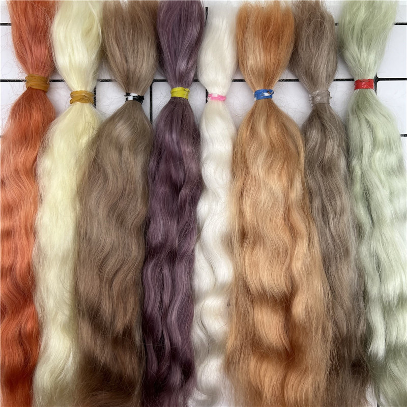25-30cm 10gram /bag Reborn Doll mohair DIY 1/3 1/4 BJD doll wig Top Quality Reborn Doll Mohair hand