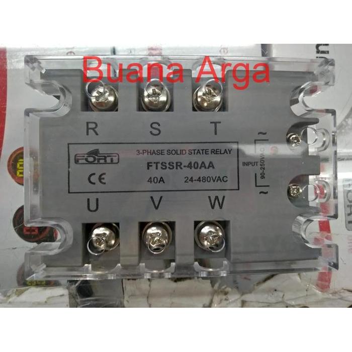 FTSSR-40AA 3PHASE 40A SOLID STATE RELAY AC-AC 3 PHASE FORT 40 AMPERE
