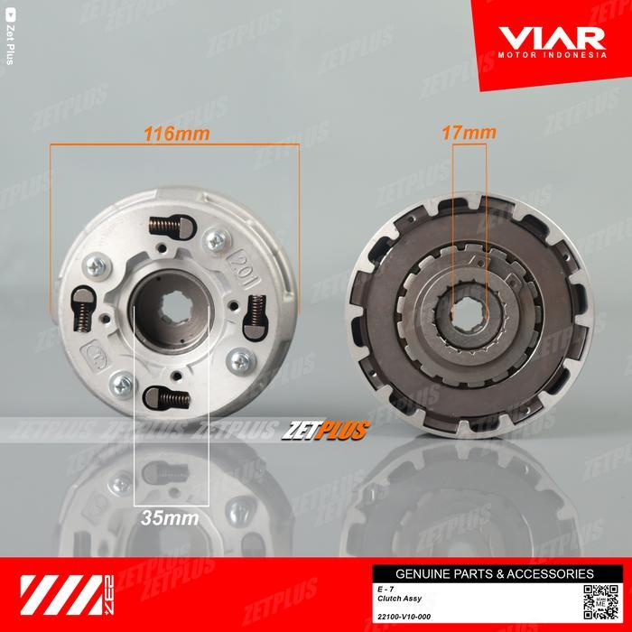 PRODUK KOPLING SET ATV RAZOR 150 /rumah/clutch assy original viar 100SP