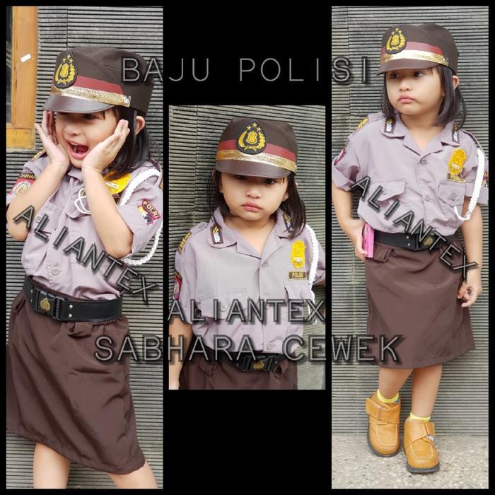 POLISI SABHARA ANAK CEWEK/ KOSTUM ANAK/BAJU PROFESI ANAK
