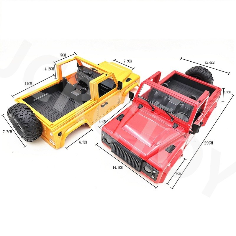 RC D90 Plastic Body Shell with Tire For 1/12 MN D90 D91 D99 MN45 MN90 MN99S Remote Control Car Upgra