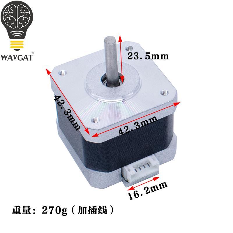 WAVGAT 4-lead Nema17 Stepper Motor 42 motor Nema 17 motor 42BYGH 40MM 1.7A (17HS4401) motor for CNC 