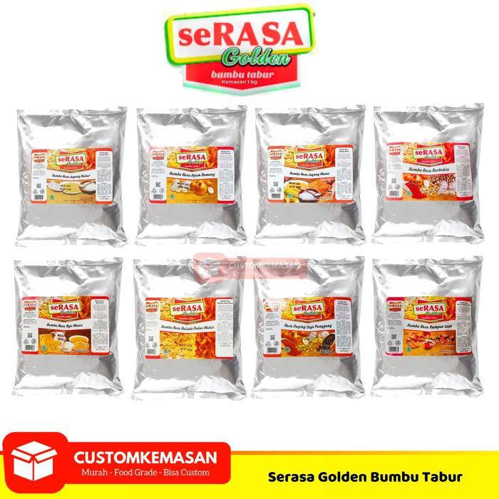 Serasa Golden Bumbu Tabur 1kg / Bumbu tabur shihlin / bumbu tabur snack makaroni / bumbu keripik /