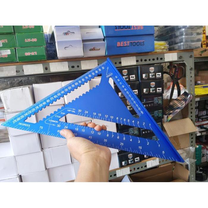 PREMIUM rafter square 12 inch speed square 12" PENGGARIS SIKU TUKANG cutting Laser CNC