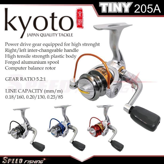 REEL MINI KYOTO TINY 205A SPOOL METAL MURAH KUAT BERKUALITAS REL KECIL WADER PANCING