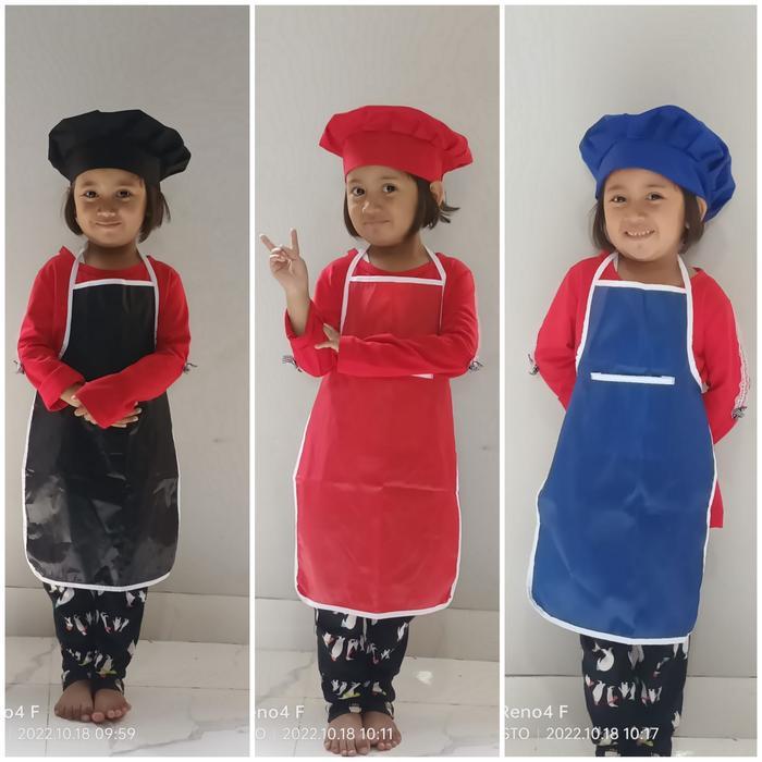 celemek anak apron anak celemek tk