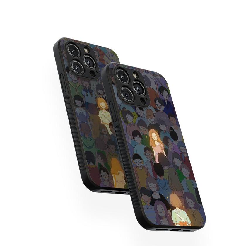 Casing Glossy Handphone Android dan iPh0ne Couple Aesthetic Doi Bestie All Type Case Softcase