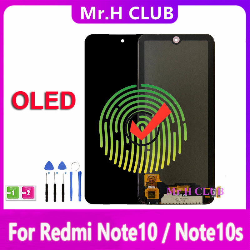NEW AMOLED OLED Note10 LCD For Xiaomi Redmi Note 10 4G / Note 10S LCD M2101K7AI Display With Touch