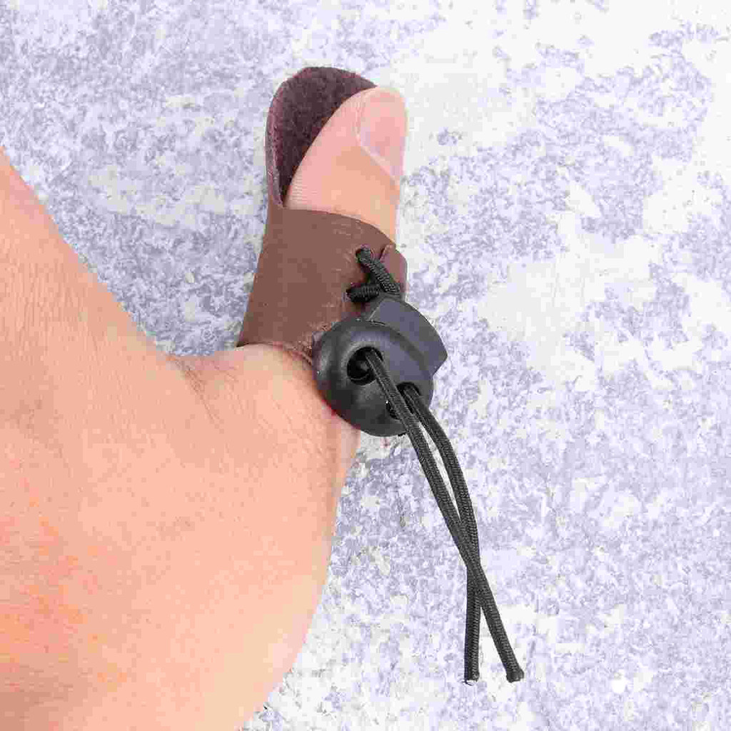 3 Pcs Finger Guard Recurve Glove Single Protector Protection for Target Shooting Protective