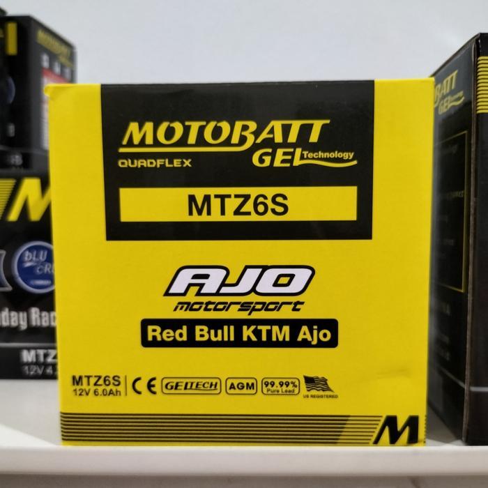 Aki motor Motobatt Mottobat Motobat MTZ6S Aki kering / Aki Gel
