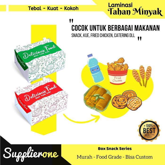 doni- Dus Snack Motif 15X11X7 Isi 50 / Dus Kue / Dus Cemilan / Box Makanan