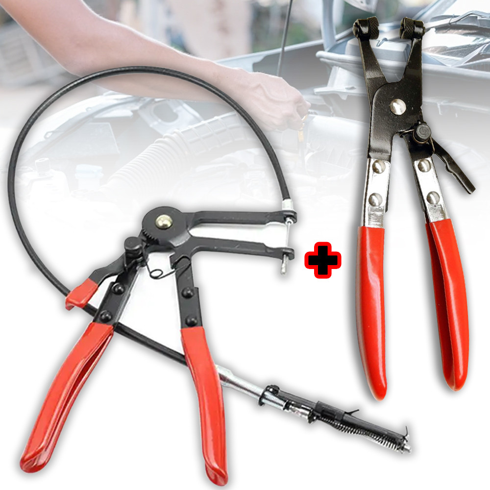 Hose Clamp Pliers Car Remover Kit Long Reach Wire Spring Hose Clamp Pliers Auto Coolant Radiator