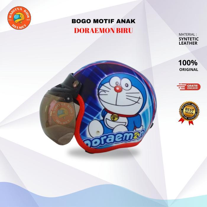helm anak bogo Doraemon - helm anak - helm bogo