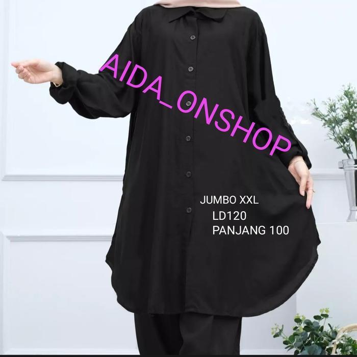 JaMinkwalitasnya- Tunik Fisa Tunik Jumbo Ld120 Oversize Tunik Wanita Busui Dan Bumil Friendly Tunik
