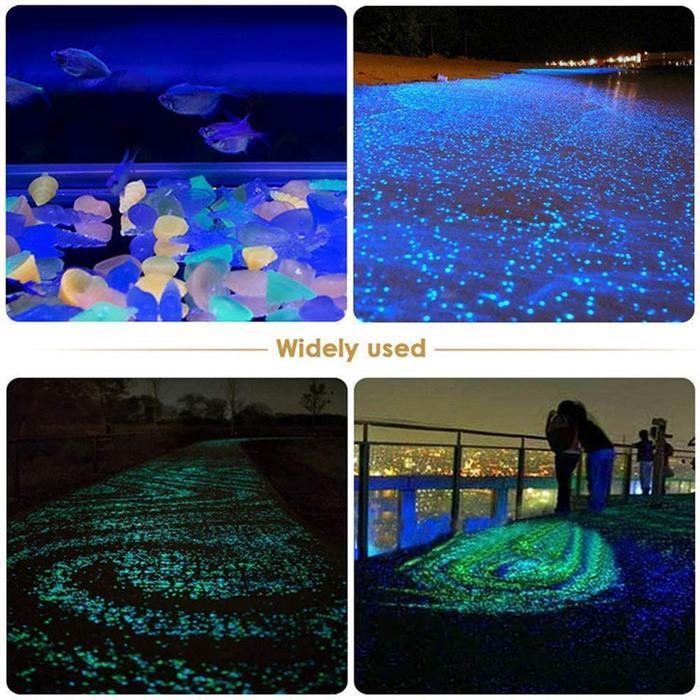 Yukkirim- Batu Hias Fosfor Gelap Nyala Glow In Dark Hiasan Tanaman Dan Aquarium