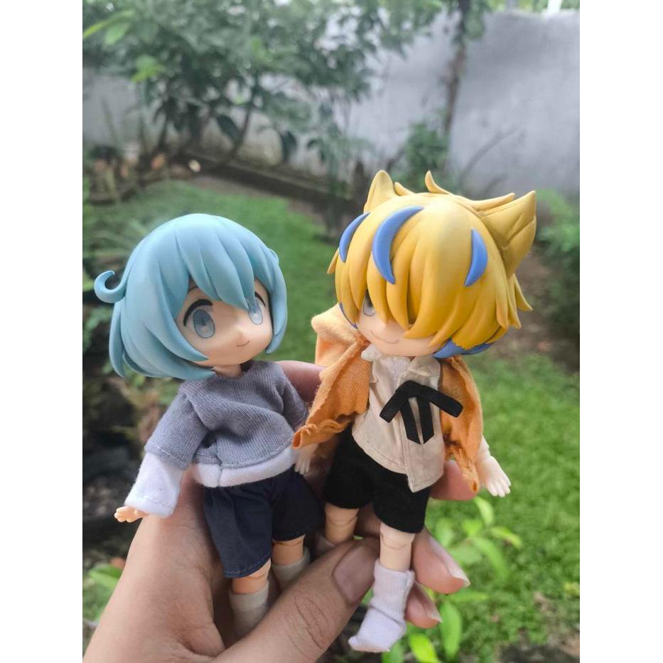 Commission custom Nendoroid Hair Resin Epoxy dengan Illustrated atau OC Sendiri untuk nendoroid doll