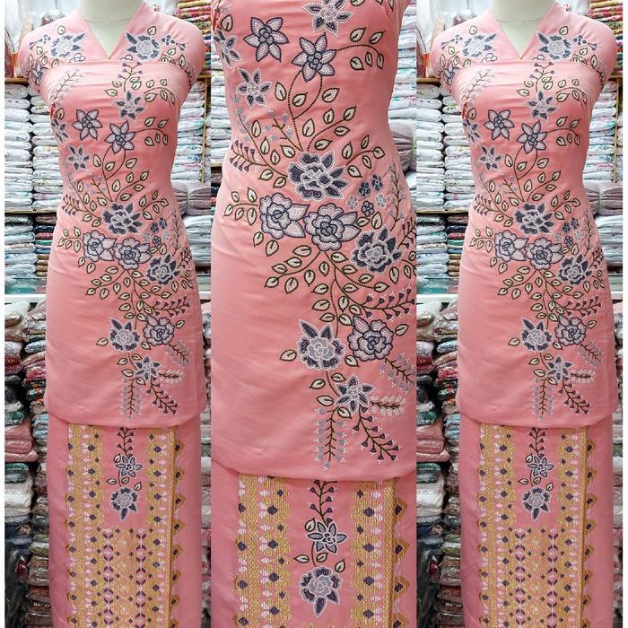 Bakal Baju Kurung Songket Kapalo Samek Khas Bukittinggi Padang