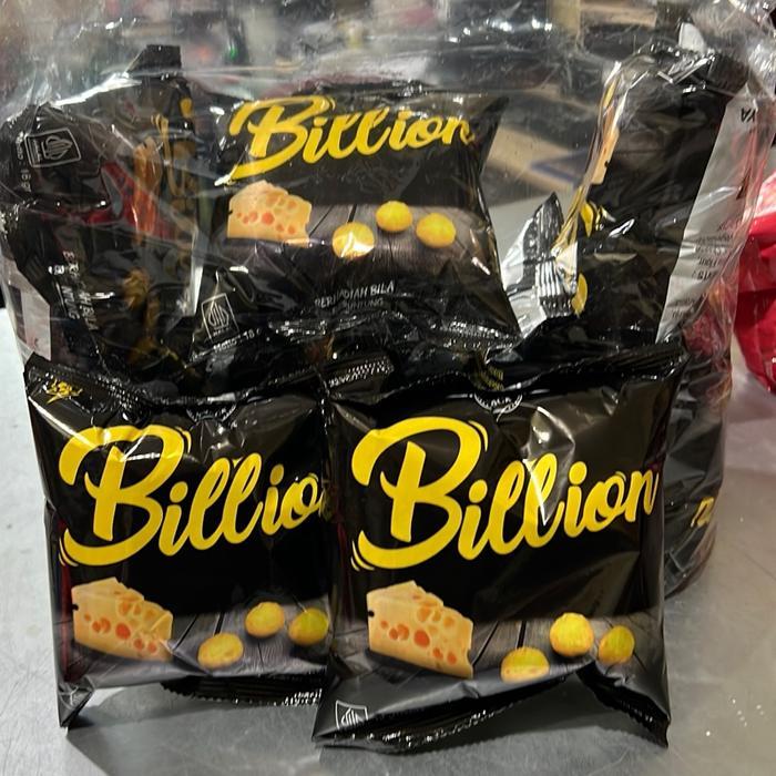 gzh3- Chiki Ciki Renceng Snack Billion Berhadia Per 10Pcs Coklat Camilan